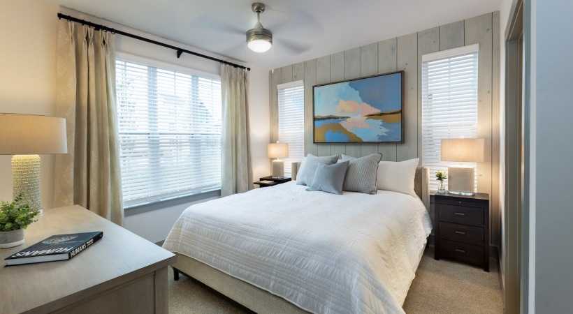 Spacious Bedrooms Two Bedroom Model Bedroom 1